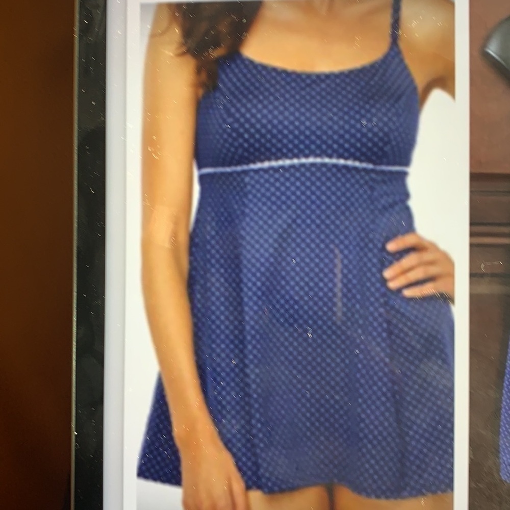 LL Bean One Piece Swim Dress 22W